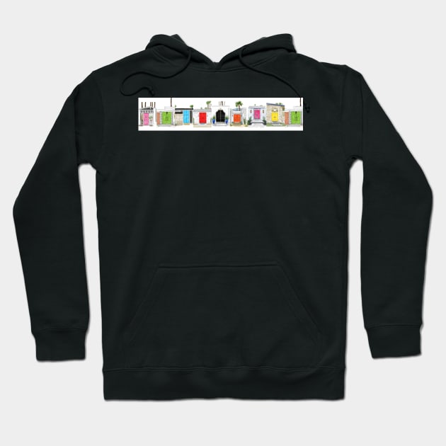 Palm Springs Doors on Parade Hoodie by kschowe